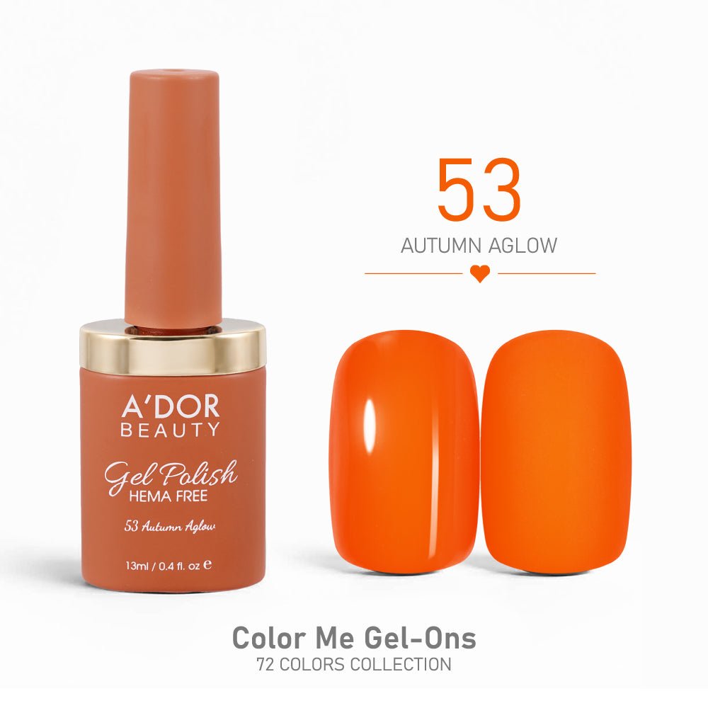 A'DOR HEMA - Free Gel Polish - 53 - Autumn Aglow - 0.4 oz - Color Me Gel - Ons Collection - DTK Nail Supply