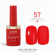 A'DOR HEMA - Free Gel Polish - 57 - Bonfire Bliss - 0.4 oz - Color Me Gel - Ons Collection - DTK Nail Supply