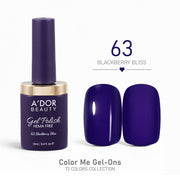 A'DOR HEMA - Free Gel Polish - 63 - Blackberry Bliss - 0.4 oz - Color Me Gel - Ons Collection - DTK Nail Supply