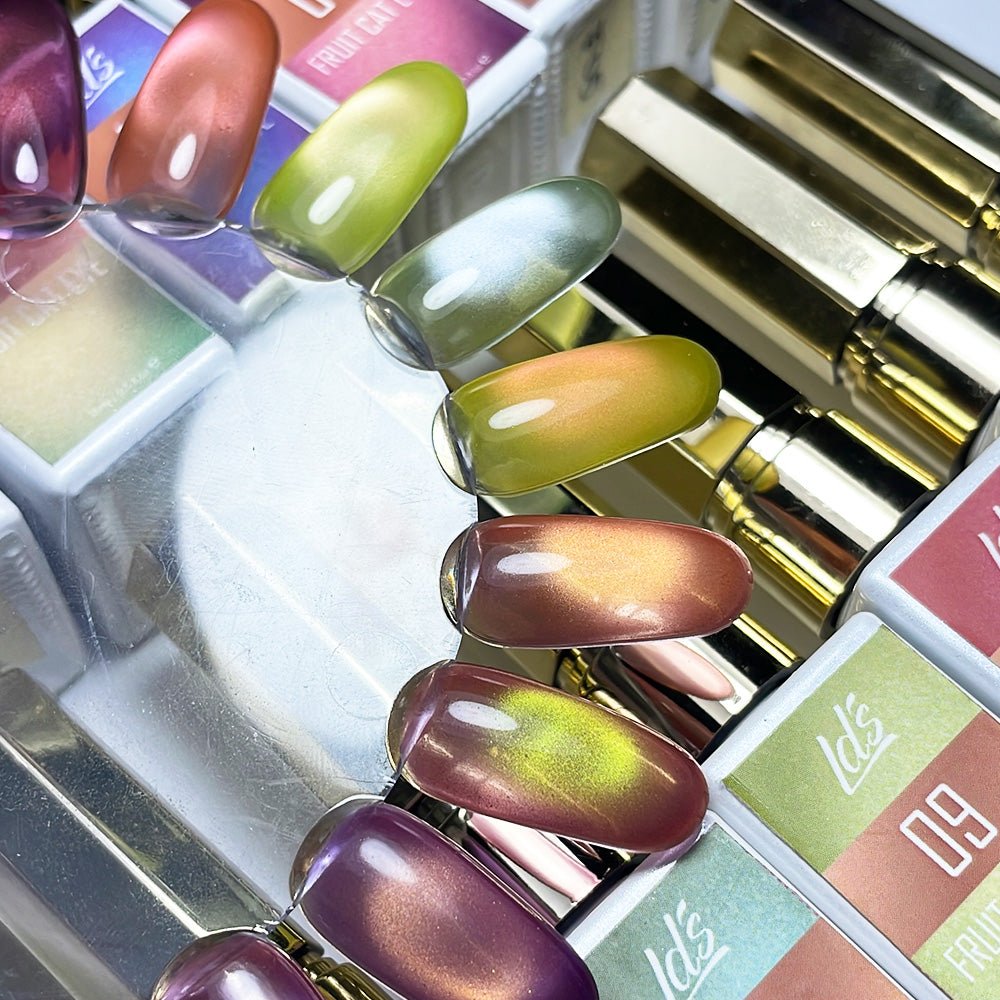 A'DOR HEMA-Free Gel Polish Set — 64 Colors Color Me Gel-ous Collection 0.4 oz + FREE LDS Fruit Cat Eye (12 Colors) - DTK Nail Supply