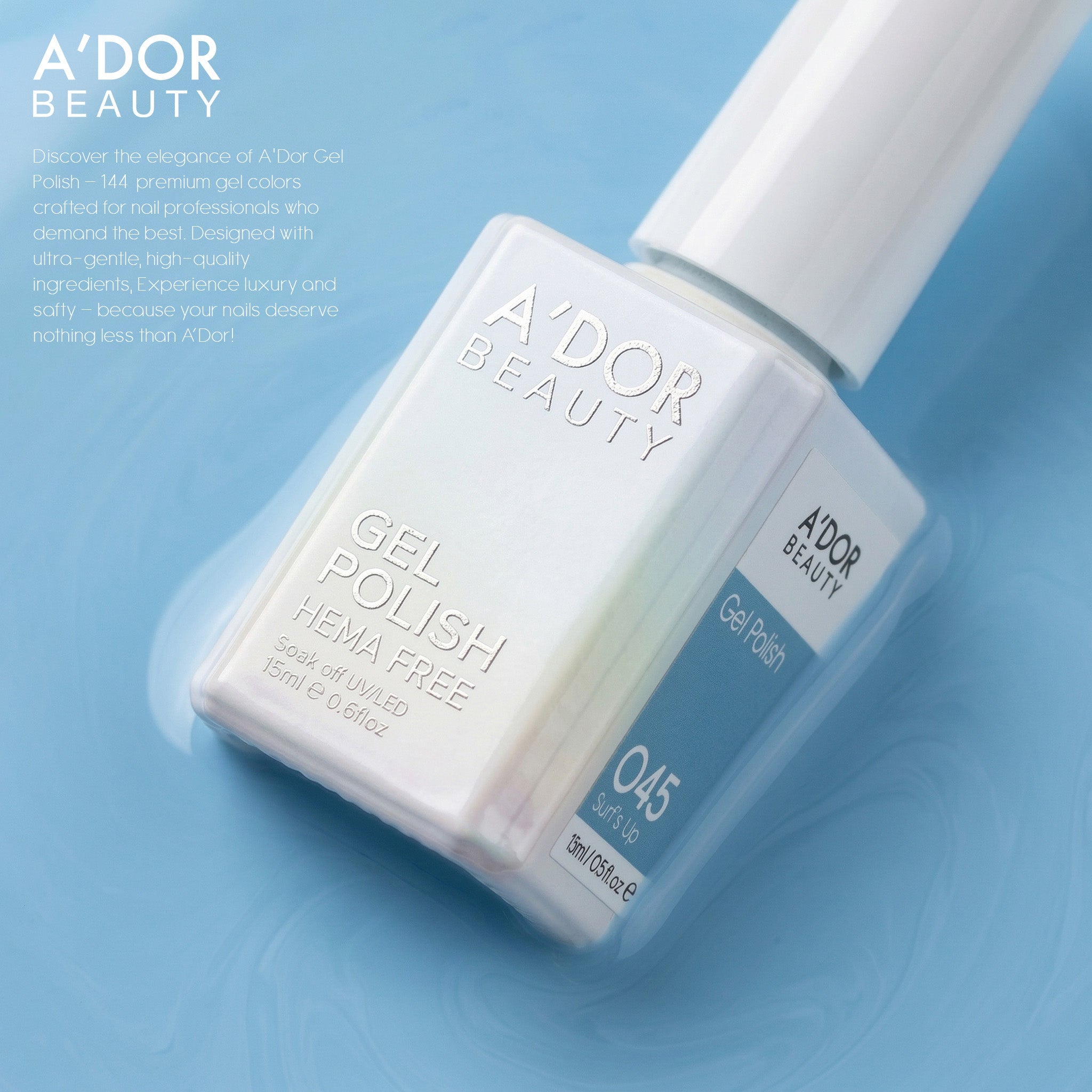 A'DOR HEMA - Free - Set 144 Colors Gel Polish Collection - DTK Nail Supply