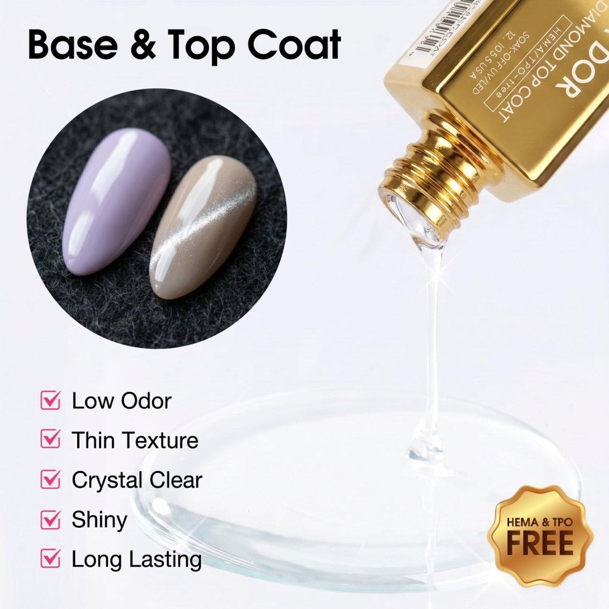 A'DOR HEMA & TPO FREE Gel Polish - Super Base Coat - 0.5 oz - DTK Nail Supply