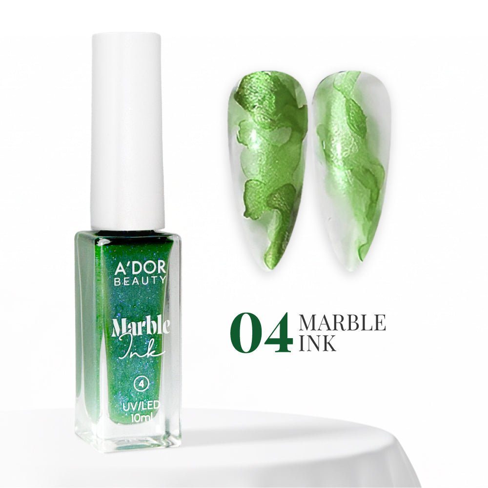 A'DOR Marble Ink - 04 - Lime Green - DTK Nail Supply