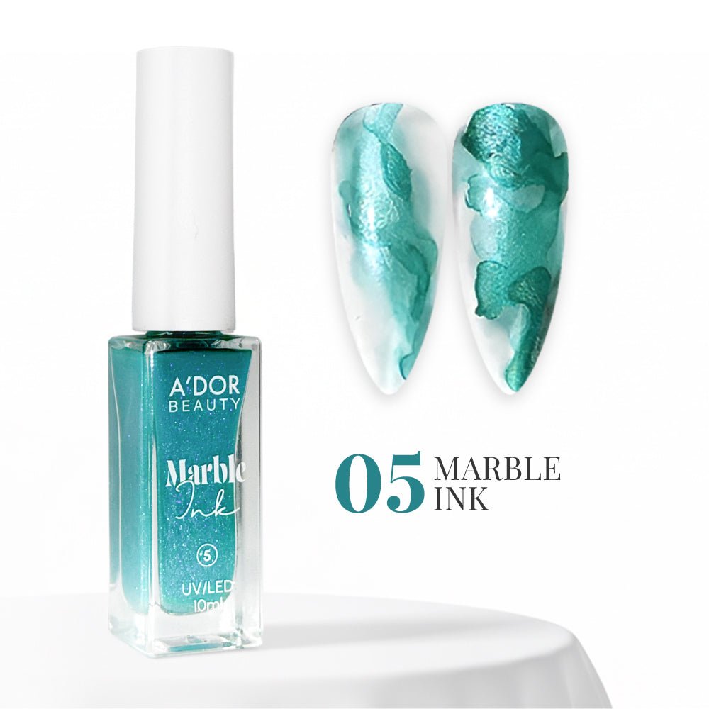 A'DOR Marble Ink - 05 - Turquoise - DTK Nail Supply