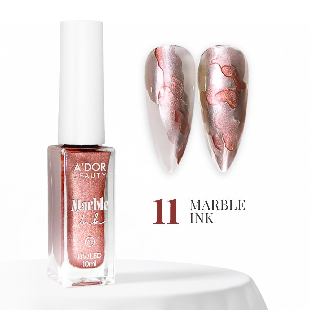 A'DOR Marble Ink - 11 - Rose Gold - DTK Nail Supply
