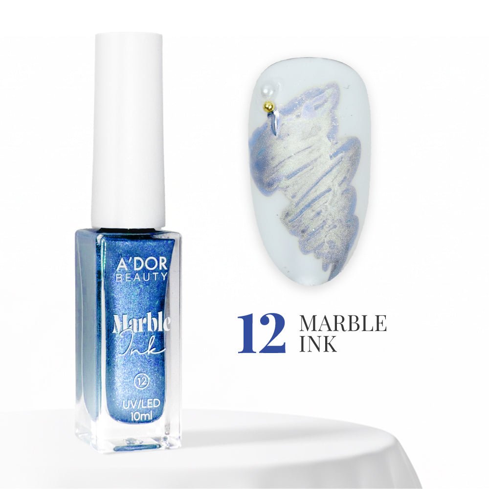 A'DOR Marble Ink - Set 12 Colors - DTK Nail Supply