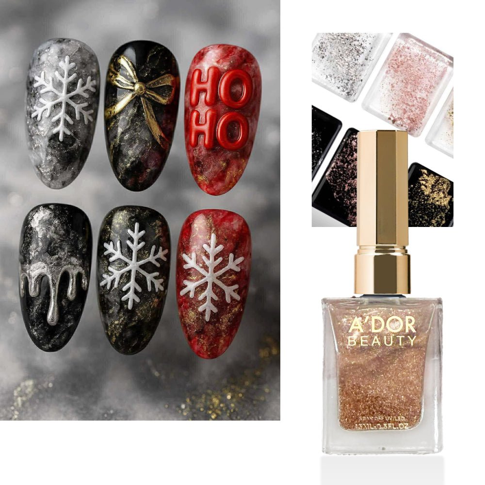 A'DOR Metallic Foil Ink 15ml - Bronze - DTK Nail Supply