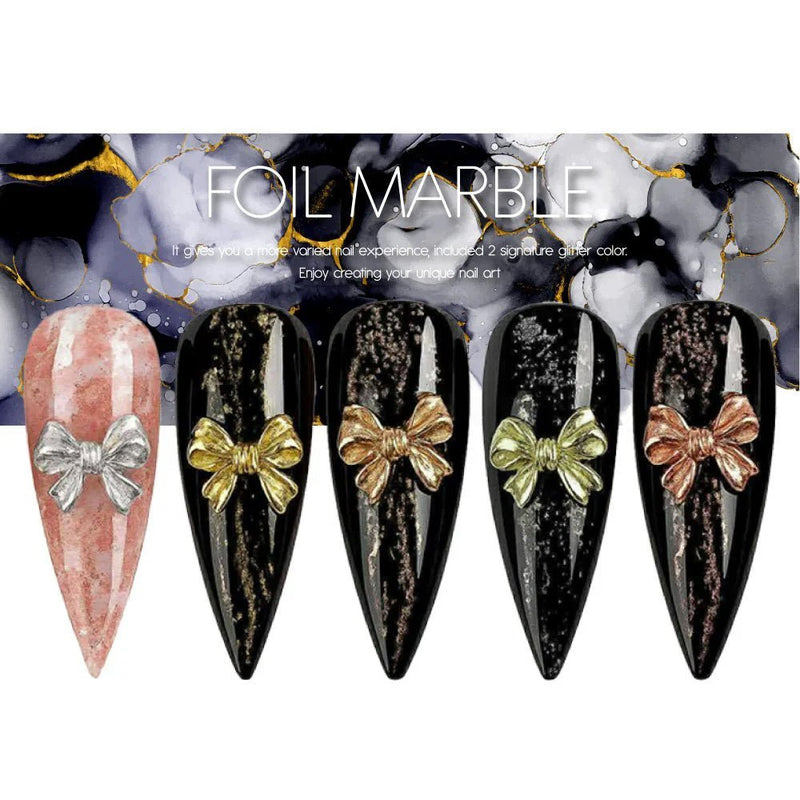 A'DOR Metallic Marble Ink 10ml - Set 5 Colors - DTK Nail Supply