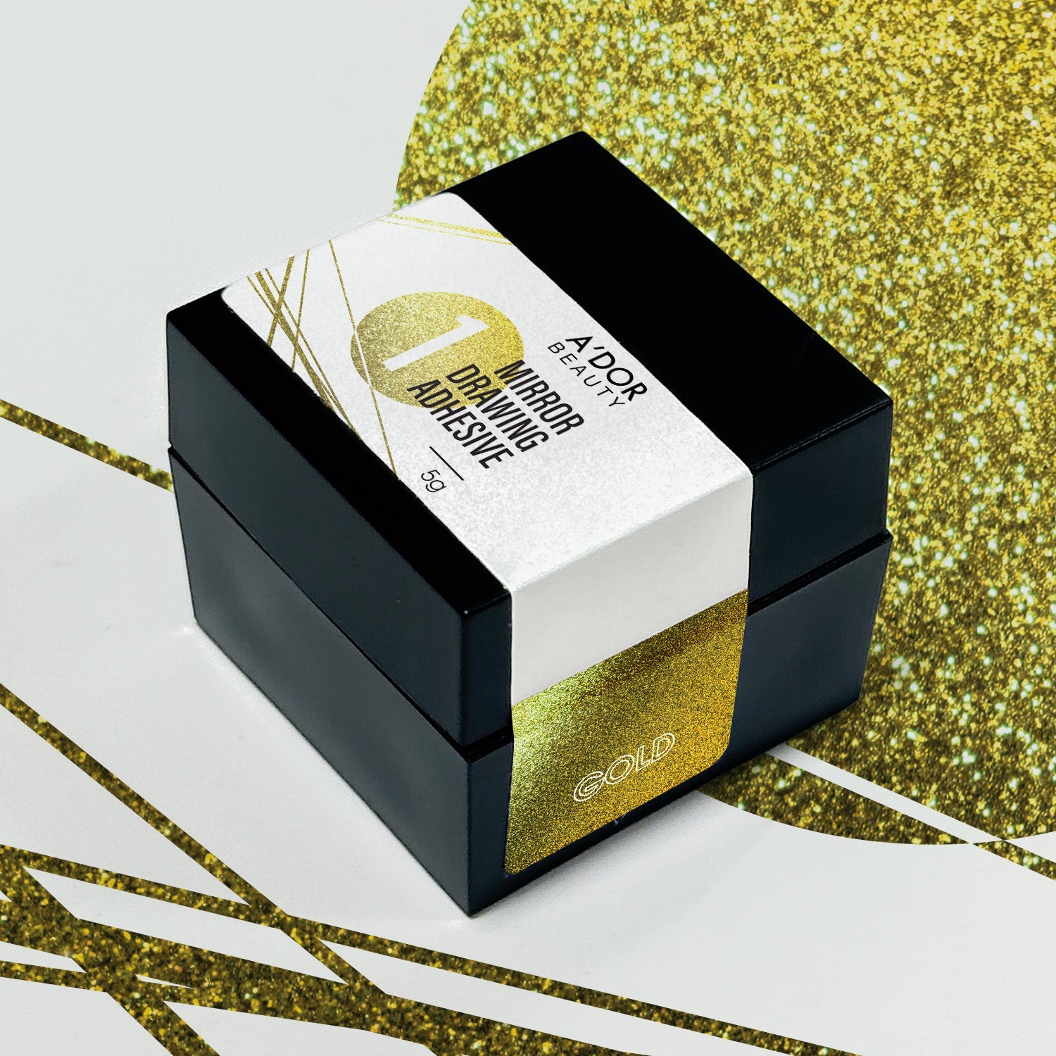 A'DOR Mirror Spider Gel - Gold - DTK Nail Supply