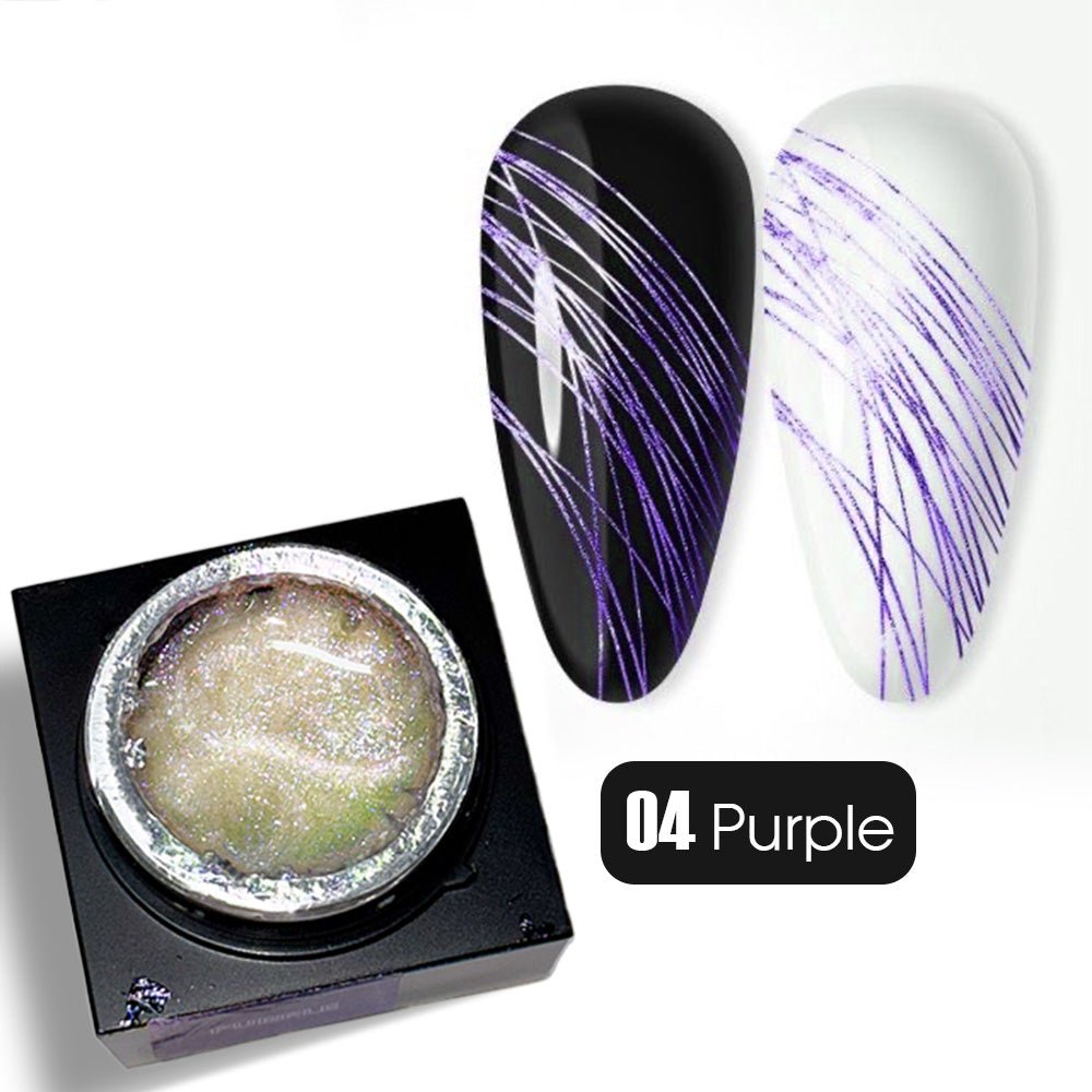 A'DOR Mirror Spider Gel - Purple - DTK Nail Supply