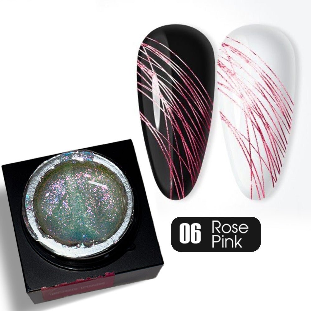 A'DOR Mirror Spider Gel - Rose Pink - DTK Nail Supply