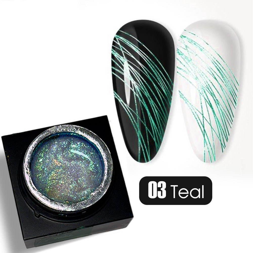 A'DOR Mirror Spider Gel - Teal - DTK Nail Supply