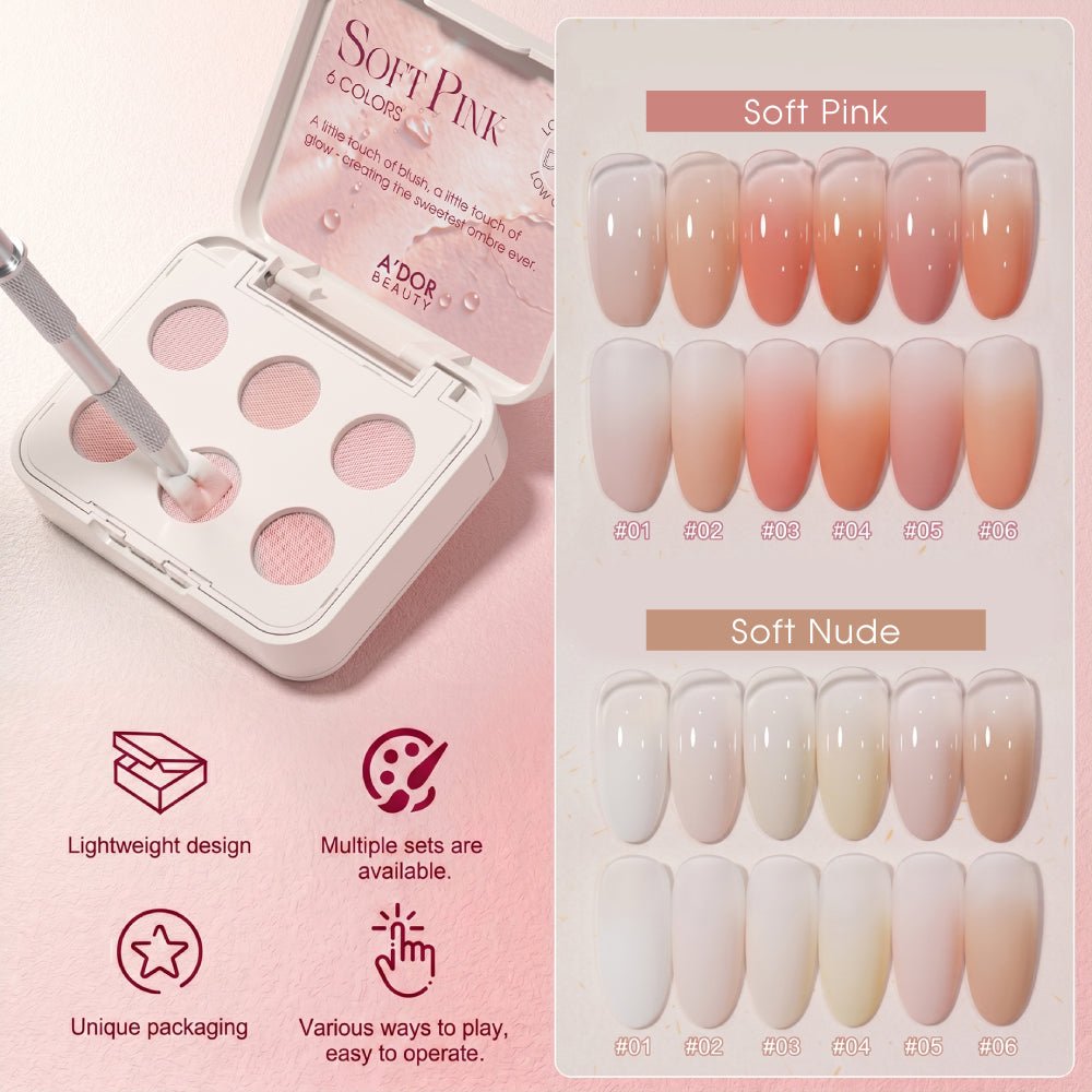 A'DOR Pat Pat Gel - Soft Pink - DTK Nail Supply