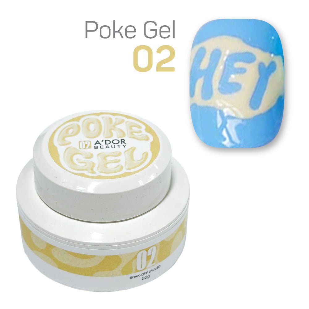 A'DOR Poke Gel 02 - Pastel Yellow - DTK Nail Supply