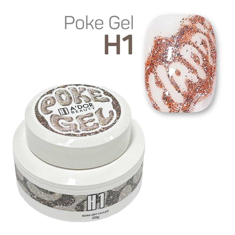 A'DOR Poke Gel H1 - Copper - DTK Nail Supply
