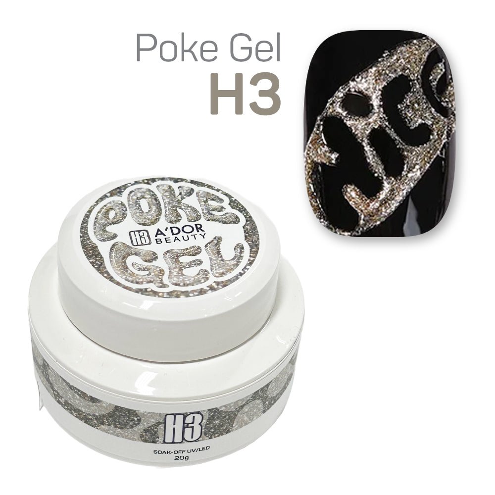 A'DOR Poke Gel H3 - Platinum - DTK Nail Supply