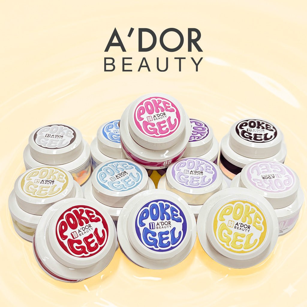 A'DOR Poke Gel Set 12 Colors - 20g - DTK Nail Supply