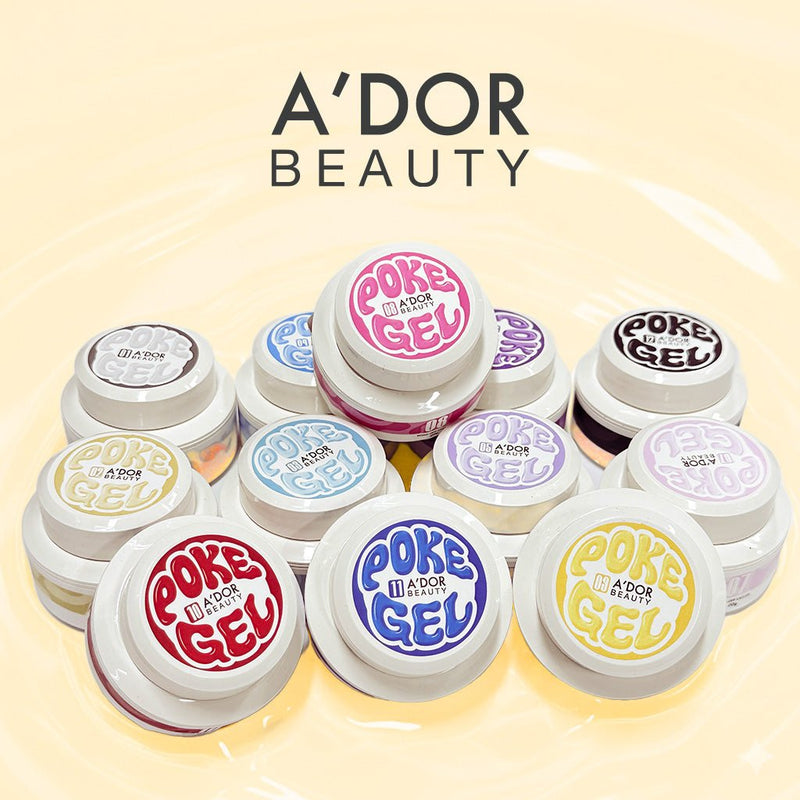 A'DOR Poke Gel Set 12 Colors - 20g - DTK Nail Supply