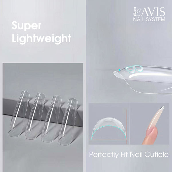 LAVIS - Dual Form Tips Taye Part 5 - Stiletto Clear