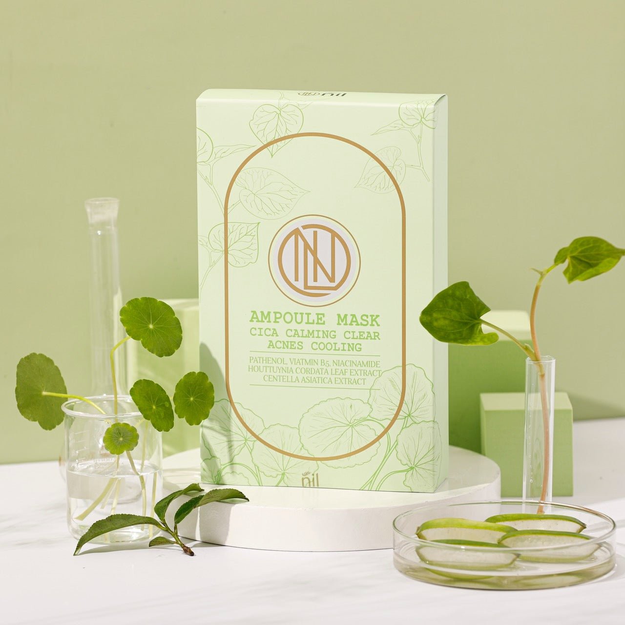 Ampoule Mask - Cica Calming Clear Acne's Cooling (Cica) - DTK Nail Supply