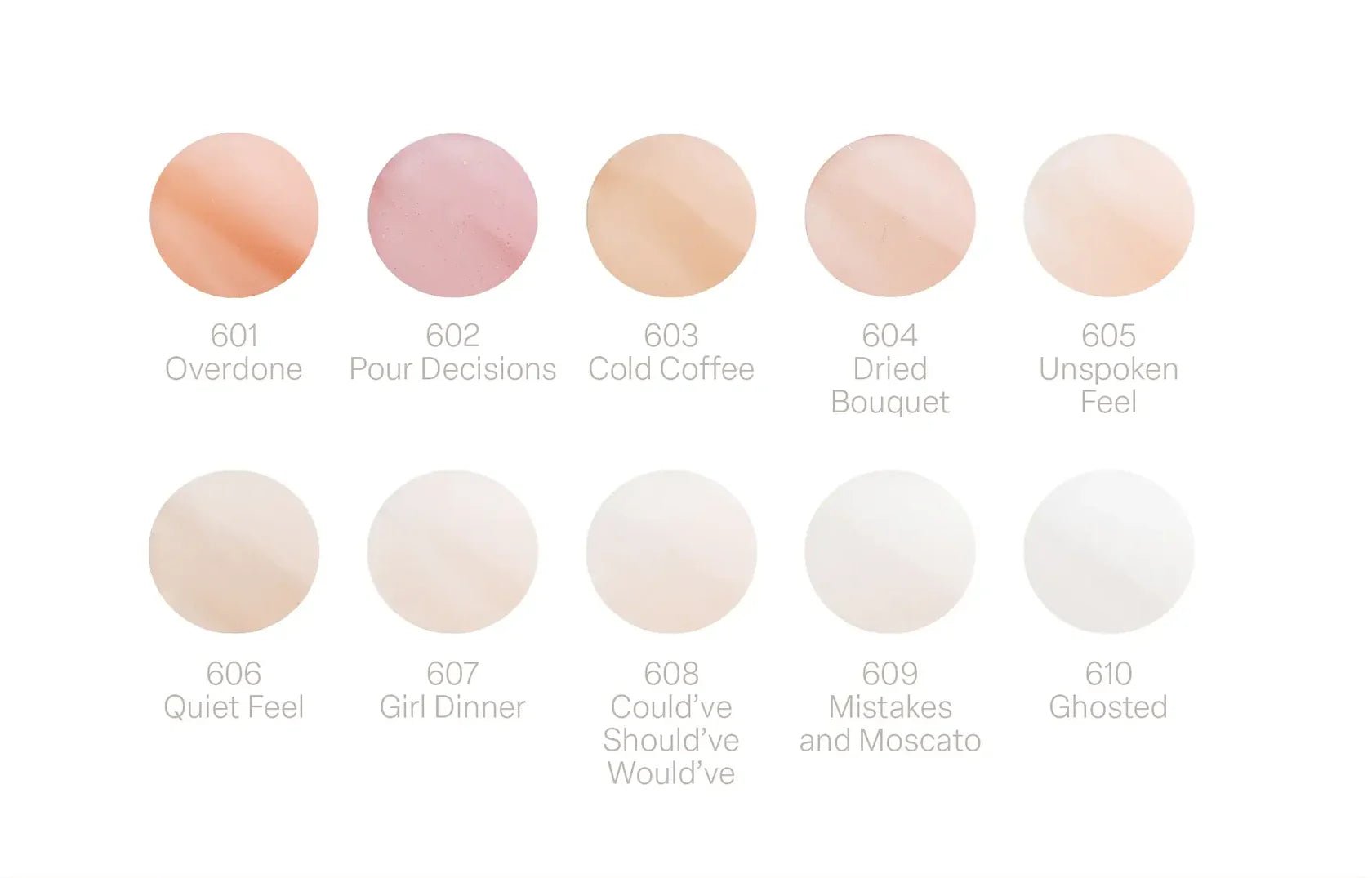 Apres Gel - Fall - Set of 10 (601 - 610) - HEMA - Free - DTK Nail Supply