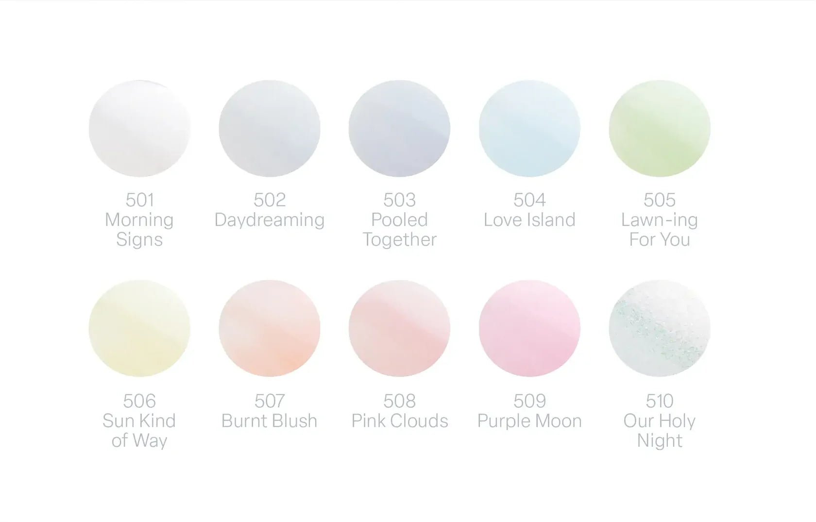 Apres Gel - Summer - Set of 10 (501 - 510) - HEMA - Free - DTK Nail Supply