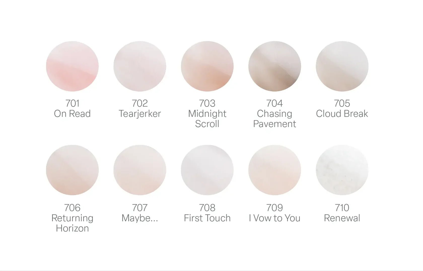 Apres Gel - Winter - Set of 10 (701 - 710) - HEMA - Free - DTK Nail Supply