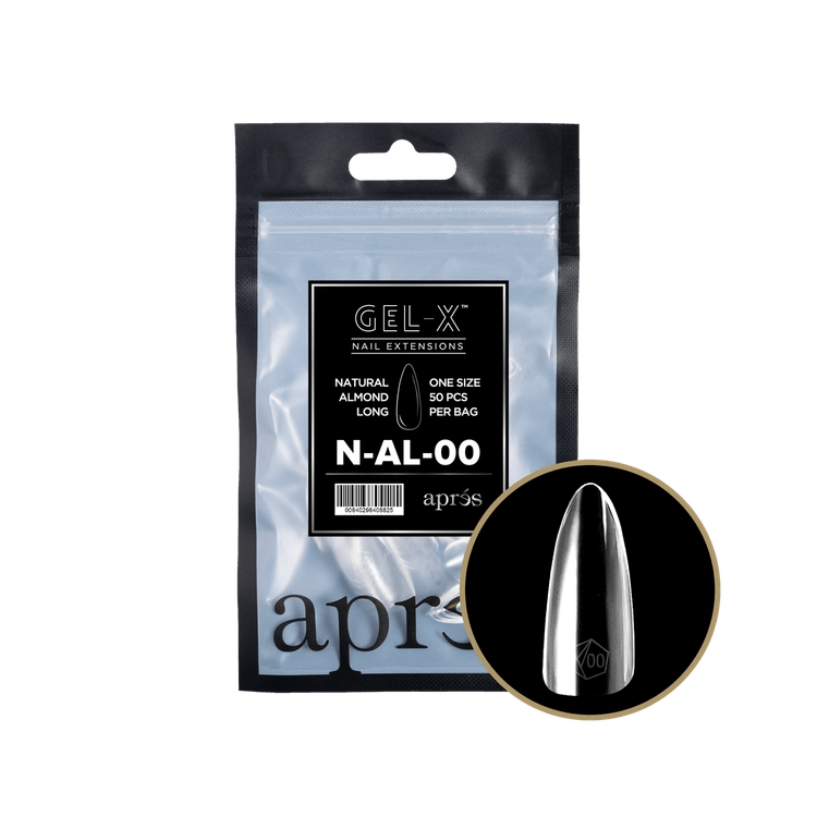 APRES - Gel - X Natural Almond Long Refill Bag - DTK Nail Supply
