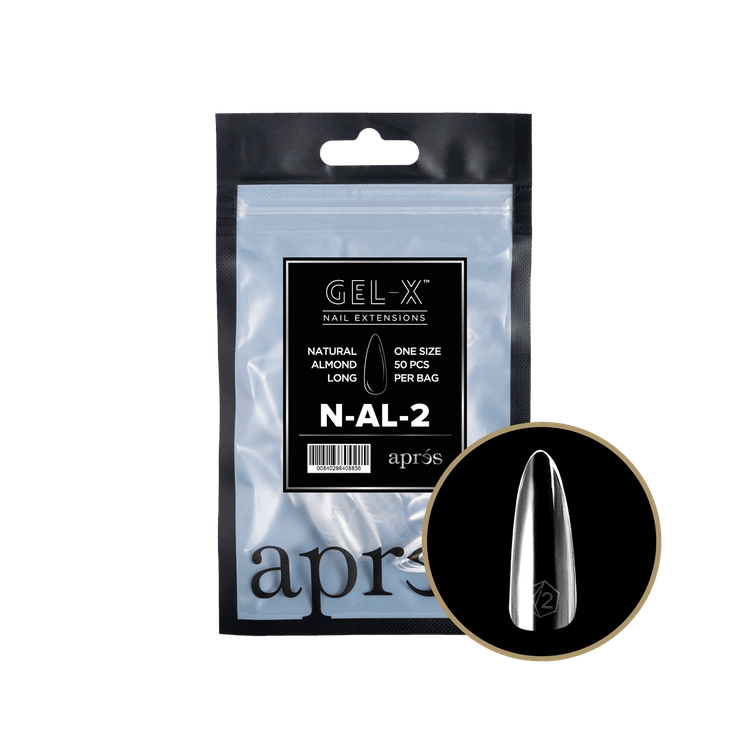APRES - Gel - X Natural Almond Long Refill Bag - DTK Nail Supply