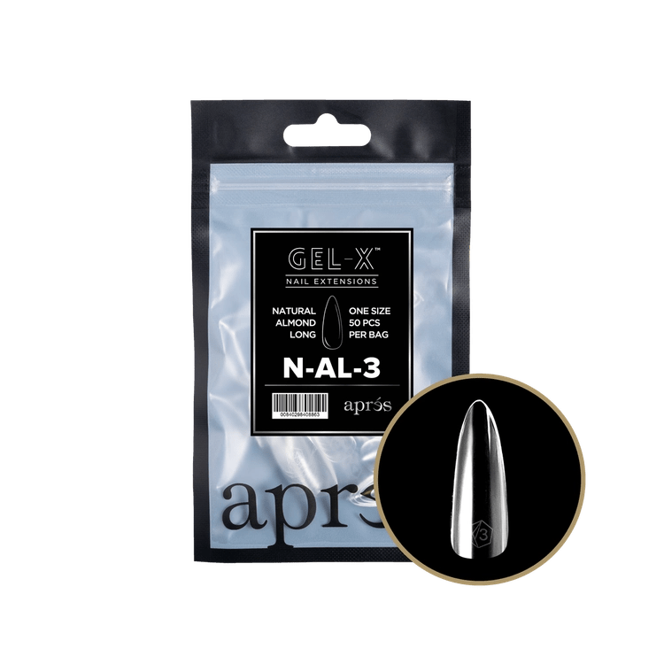 APRES - Gel - X Natural Almond Long Refill Bag - DTK Nail Supply