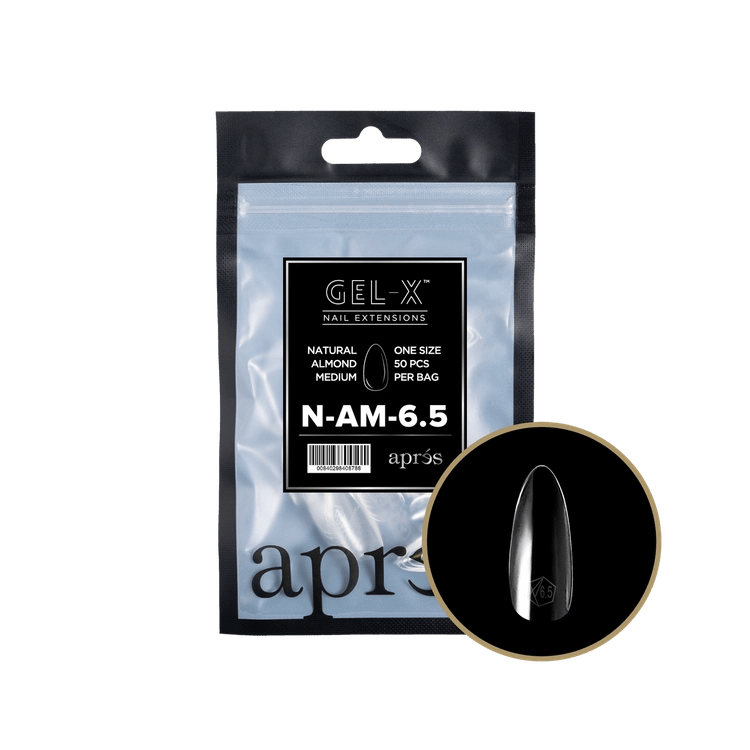 APRES - Gel - X Natural Almond Medium 6.5 Refill Bag - DTK Nail Supply
