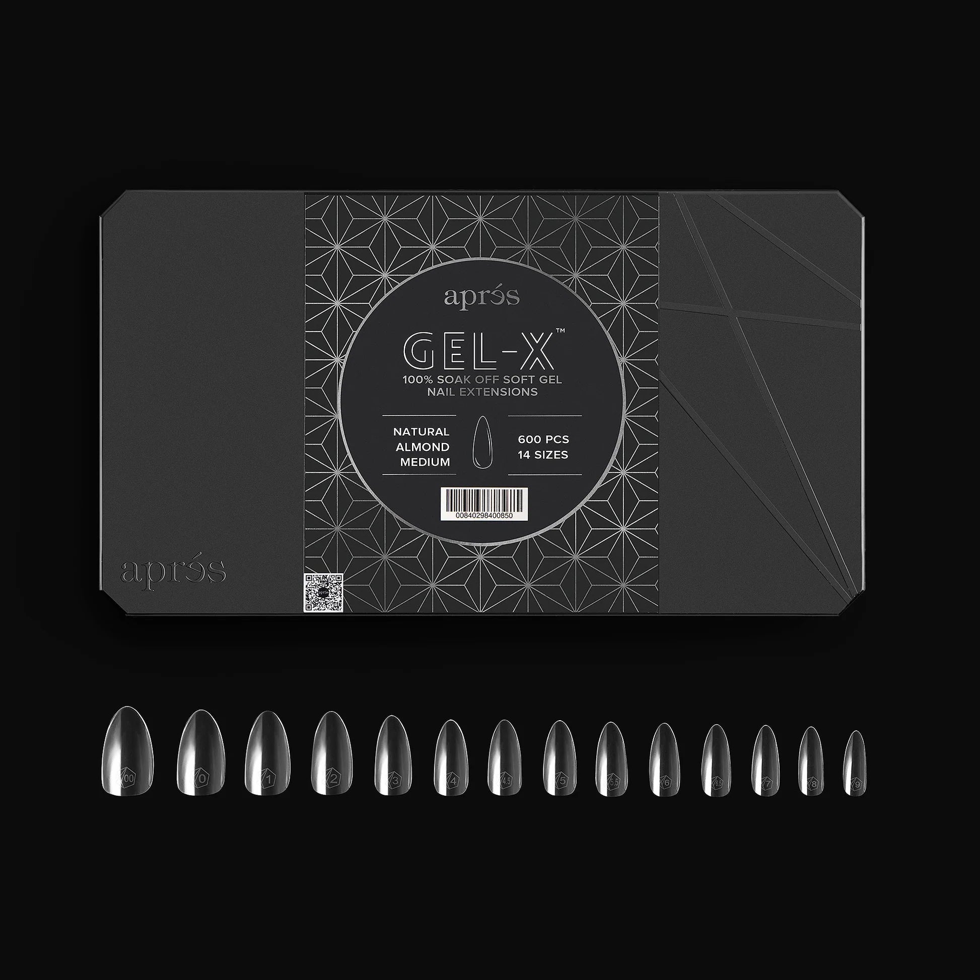 APRES - Gel - X - Natural Almond Medium (PCS) - DTK Nail Supply