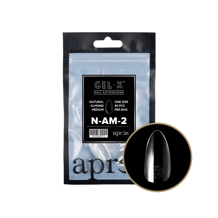 APRES - Gel - X Natural Almond Medium Refill Bag - DTK Nail Supply
