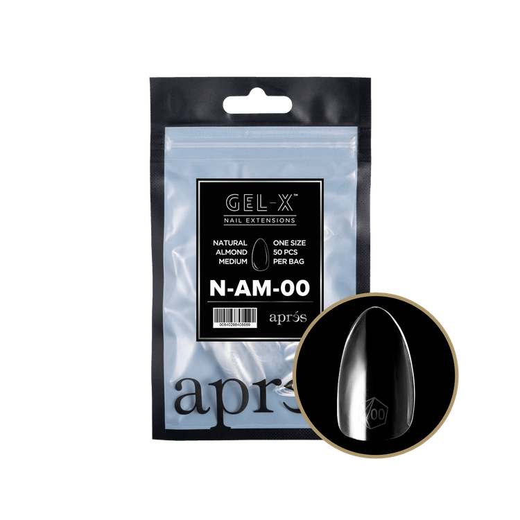 APRES - Gel - X Natural Almond Medium Refill Bag - DTK Nail Supply
