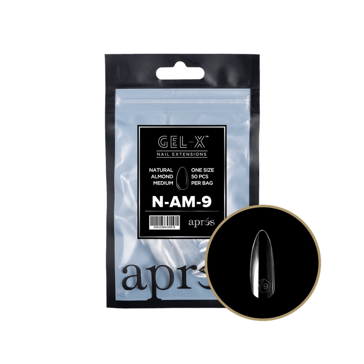 APRES - Gel - X Natural Almond Medium Refill Bag - DTK Nail Supply
