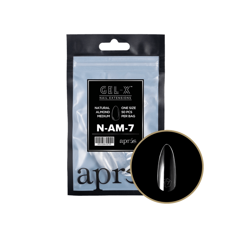APRES - Gel - X Natural Almond Medium Refill Bag - DTK Nail Supply