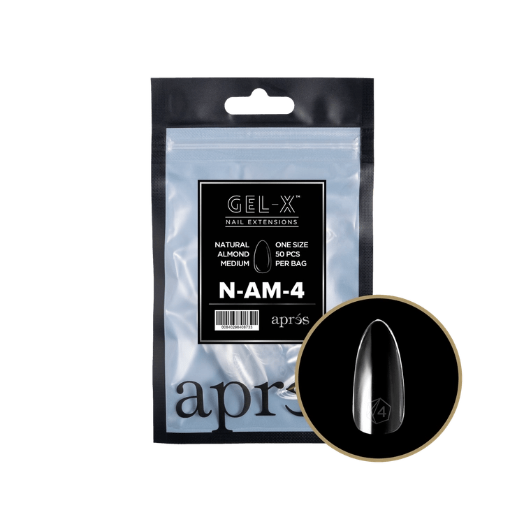 APRES - Gel - X Natural Almond Medium Refill Bag - DTK Nail Supply