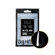 APRES - Gel - X Natural Coffin Long 00 Refill Bag - DTK Nail Supply