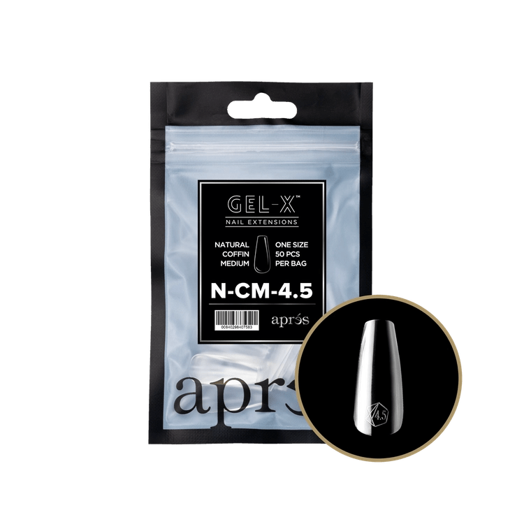 APRES - Gel - X Natural Coffin Medium Refill Bag - DTK Nail Supply