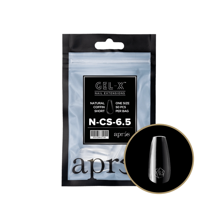 APRES - Gel - X Natural Coffin Short Refill Bag - DTK Nail Supply