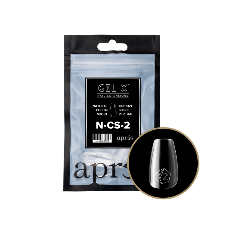 APRES - Gel - X Natural Coffin Short Refill Bag - DTK Nail Supply