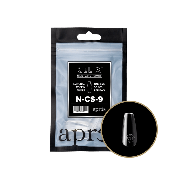 APRES - Gel - X Natural Coffin Short Refill Bag - DTK Nail Supply