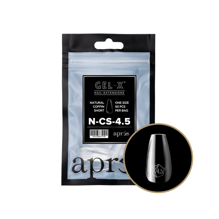 APRES - Gel - X Natural Coffin Short Refill Bag - DTK Nail Supply
