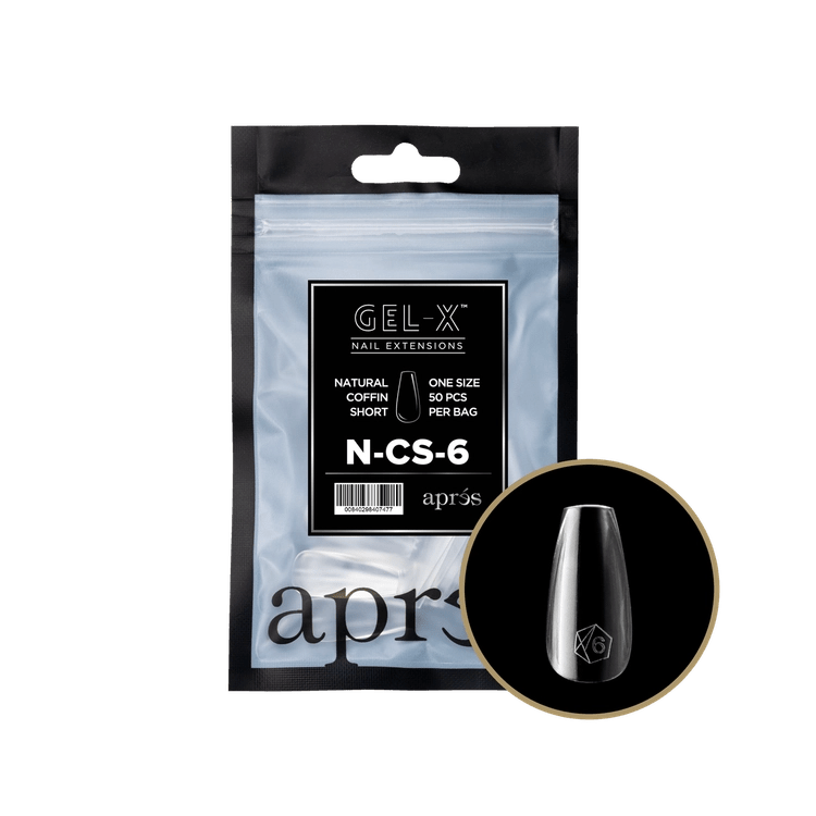 APRES - Gel - X Natural Coffin Short Refill Bag - DTK Nail Supply