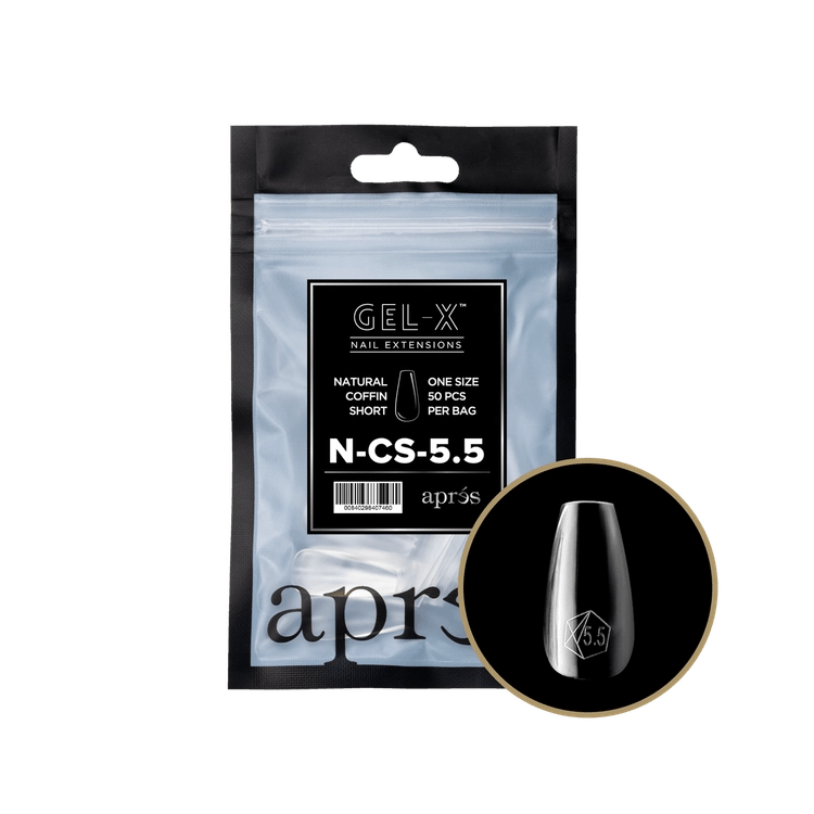 APRES - Gel - X Natural Coffin Short Refill Bag - DTK Nail Supply