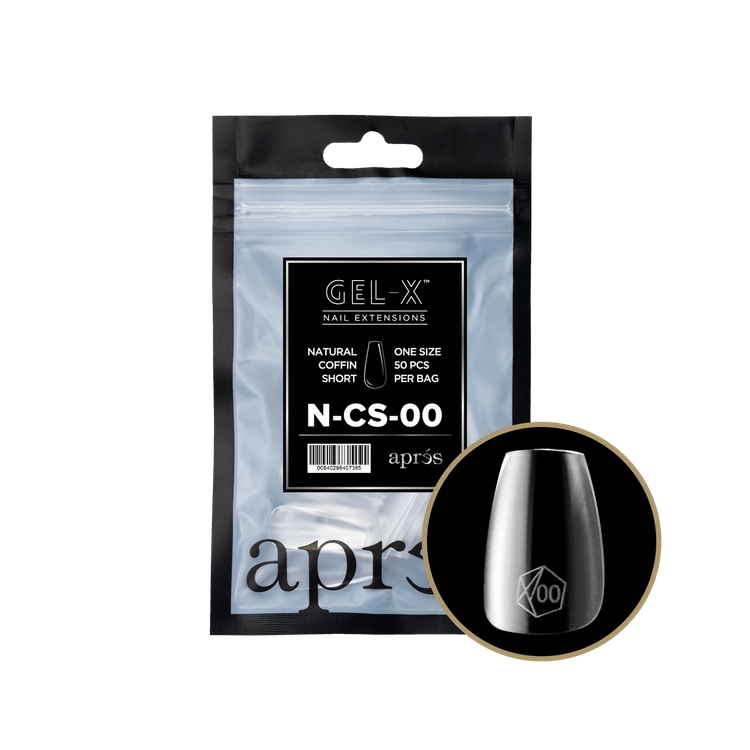APRES - Gel - X Natural Coffin Short Refill Bag - DTK Nail Supply