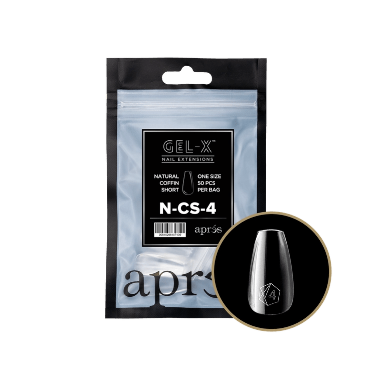 APRES - Gel - X Natural Coffin Short Refill Bag - DTK Nail Supply