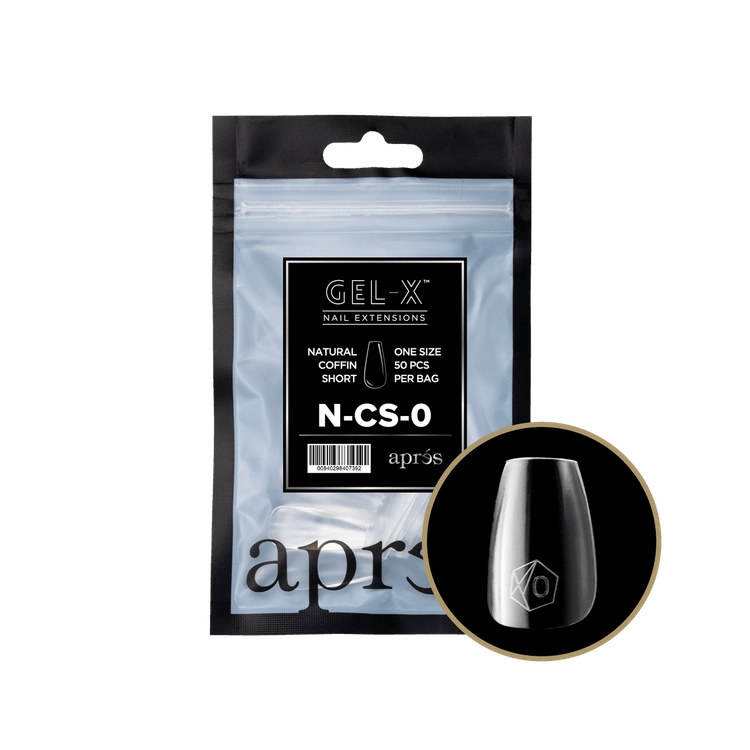 APRES - Gel - X Natural Coffin Short Refill Bag - DTK Nail Supply