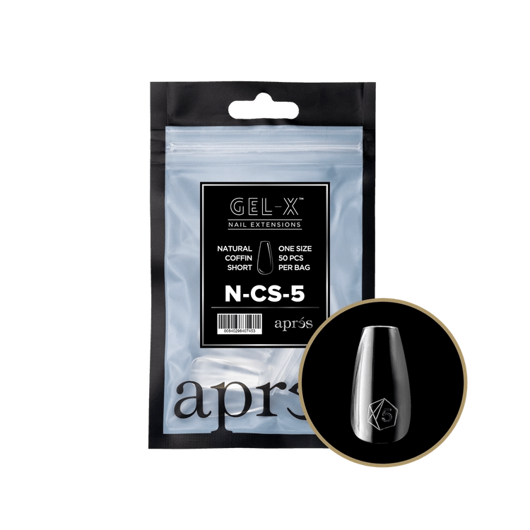 APRES - Gel - X Natural Coffin Short Refill Bag - DTK Nail Supply