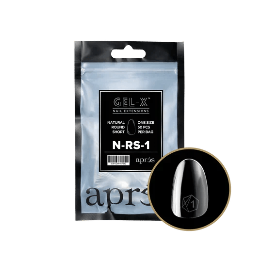 APRES - Gel - X Natural Round Short Refill Bag - DTK Nail Supply